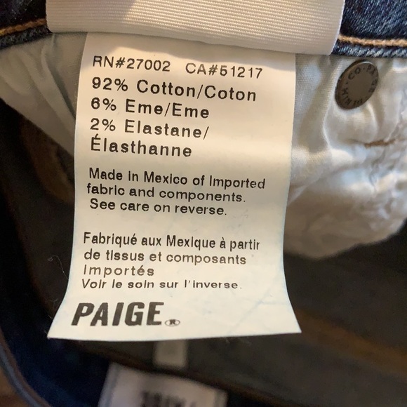 Paige Jimmy Jimmy Medium Wash Ezra Distressed Rolled Cuff Jean Denim Short - Picture 11 of 14